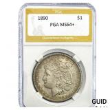 1890 Morgan Silver Dollar PGA MS64+
