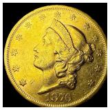 1876-S Gold $20 Double Eagle CLOSELY UNCIRCULATED