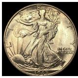 1945-S Silver Half Dollar GEM BU