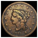 1842 Braided Hair Large Cent LIGHTLY CIRCULATED