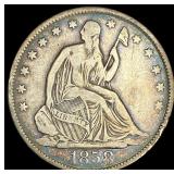 1858-O Seated Liberty Half Dollar LIGHTLY  CIRCUL