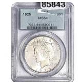 1925 Silver Peace Dollar PCGS MS64