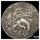 1681 Italian States, Naples Silver Tari NEARLY UNC