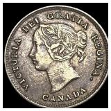 1891 Canada Silver 5 Cents CLOSELY UNCIRCULATED