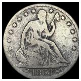 1853-O Silver Seated Liberty Half Dollar NICELY CI