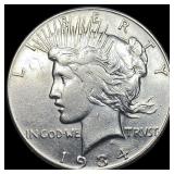 1934 Peace Silver Dollar CLOSELY UNCIRCULATED