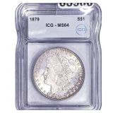 1879 Morgan Silver Dollar ICG MS64