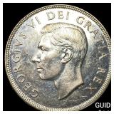 1951 Canada Silver 1 Dollar GEM BU