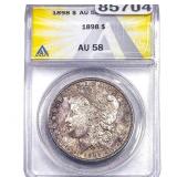 1898 Morgan Silver Dollar ANACS AU58