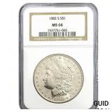 1882-S Morgan Silver Dollar NGC MS66