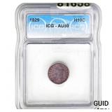 1829 Capped Bust Half Dime ICG AU50