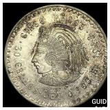 1948 Mexico Silver 5 Pesos CLOSELY UNCIRCULATED