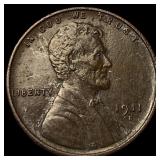 1911-D Lincoln Wheat Cent CLOSELY UNCIRCULATED