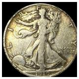 1919-D Silver Half Dollar Walking Liberty NICELY C
