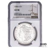 1900-S Morgan Silver Dollar NGC AU58