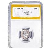 1942/1 Mercury Silver Dime PGA XF45 FS-101