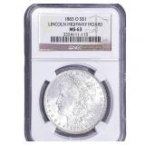 1883-O Morgan Silver Dollar NGC MS63