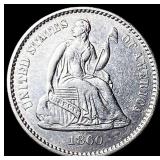 1860 Seated Liberty Half Dime UNCIRCULATED