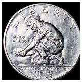 1925-S Silver California Diamond Jubilee Half Doll