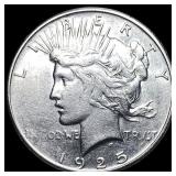 1925 Silver Peace Dollar CLOSELY UNCIRCULATED
