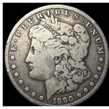 1890-CC Silver Morgan Dollar NEARLY UNCIRCULATED
