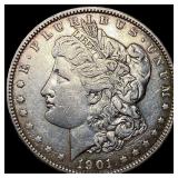 1901 Silver Morgan Dollar CLOSELY  UNCIRCULATED