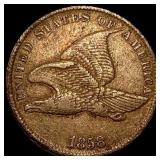 1858 Copper-Nickel Flying Eagle Cent CLOSELY  UNC