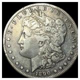 1890-CC Silver Morgan Dollar ABOUT UNCIRCULATED