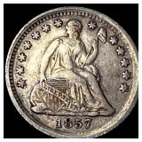 1857 Silver Half Dime LIGHTLY CIRCULATED