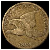 1858 Flying Eagle Cent NICELY CIRCULATED