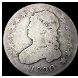 1820 Capped Bust Silver Quarter NICELY CIRCULATED