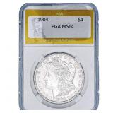 1904 Morgan Silver Dollar PGA MS64