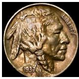 1937-D 3 Leg Buffalo Nickel