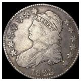 1823 Capped Bust Half Dollar NEARLY UNCIRCULATED