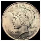 1923 Silver Peace Dollar CHOICE BU