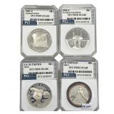 [4 Coins] 1983-1988 Various Proof $1 Coins PCI PR7