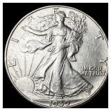 1939-D Silver Walking Liberty Half Dollar UNCIRCUL