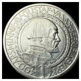 1921 Sweden Silver 2 Kroner UNCIRCULATED