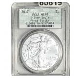 2017 Silver Eagle PCGS MS70