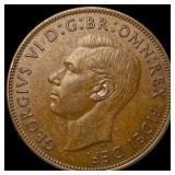 1950 Great Britain George VI Copper Penny CHOICE B