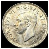 1938 Canada Silver 25 Cents HIGH GRADE