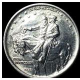 1925 Silver Stone Mountain Half Dollar CLOSELY UNC