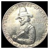 1920 Silver Pilgrim Tercentenary Half Dollar CLOSE