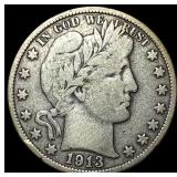1913 Barber Half Dollar NEARLY UNCIRCULATED