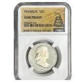 1962 Franklin Half Dollar NGC GEM PROOF
