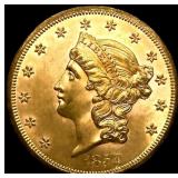 1857-S $20 Gold Double Eagle