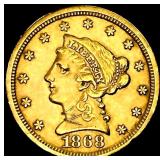 1868-S $2.50 Gold Quarter Eagle