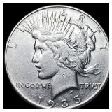 1935 Silver Peace Dollar NEARLY UNCIRCULATED