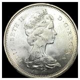 1966 Canada Silver 25 Cents GEM BU
