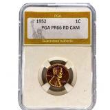 1952 Wheat Cent PGA PR66 RD CAM